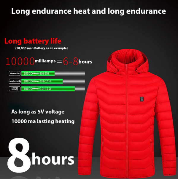 Thermal USB Heated Jacket Mens & Womens - Image 3